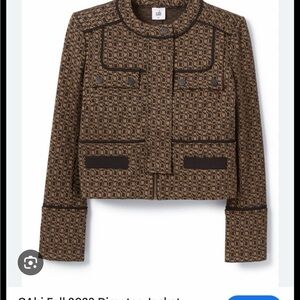 Cabi woman’s  Brown  and Tan Patterned Blazer and pants